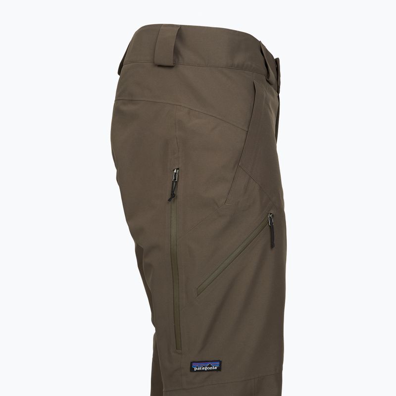 Férfi Patagonia Insulated Powder Town síelő nadrág merlow barna 3