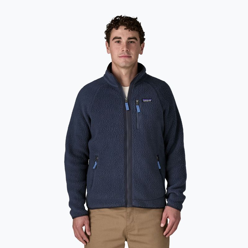 Férfi túrapulóver Patagonia Retro Pile new navy w/sunken blue