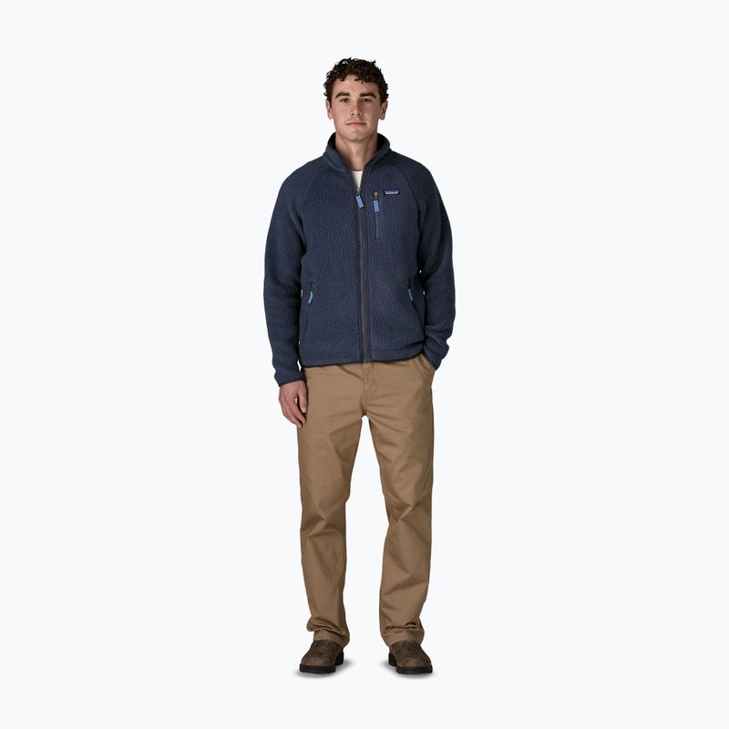 Férfi túrapulóver Patagonia Retro Pile new navy w/sunken blue 2