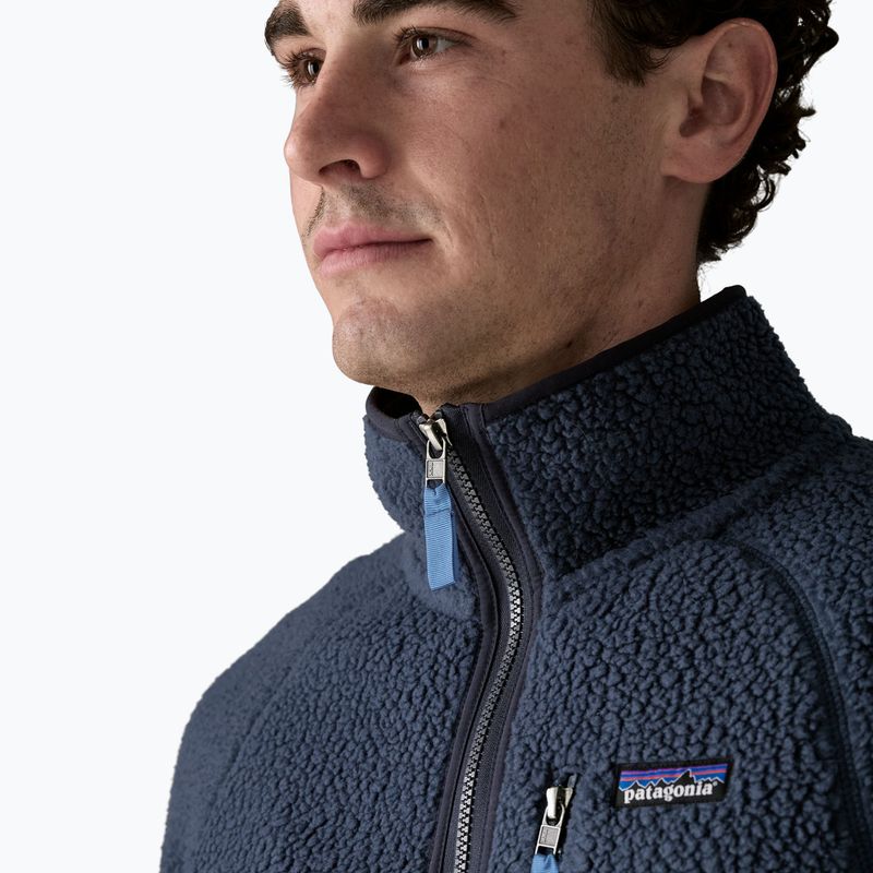 Férfi túrapulóver Patagonia Retro Pile new navy w/sunken blue 5