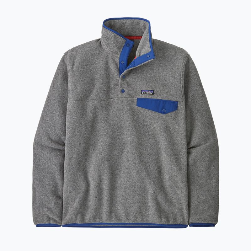 Férfi Patagonia LW Synch Snap-T P / O nikkel w / clement kék trekking pulóver