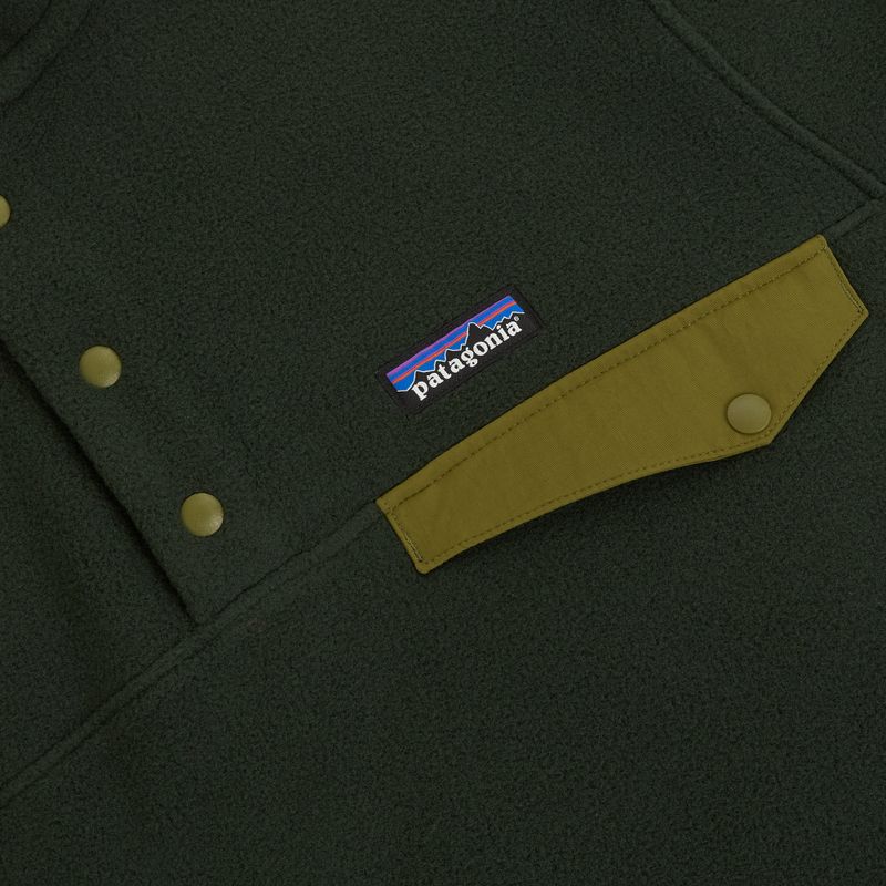 Patagonia férfi trekking pulóver LW Synch Snap-T P / O régi növekedés zöld 4