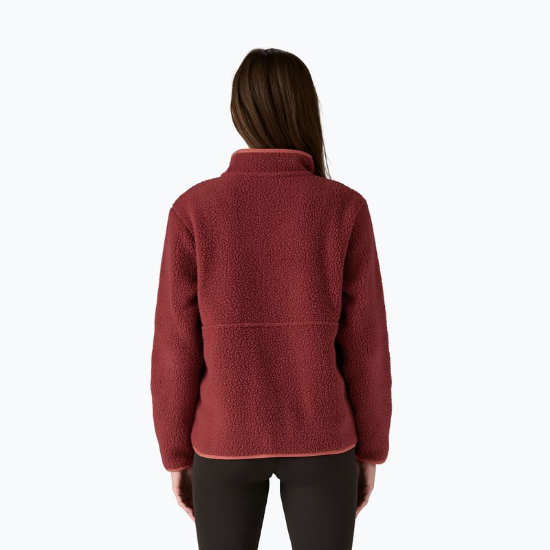 Női Patagonia Retro Pile gyapjú pulóver Marsupial sequoia piros 2