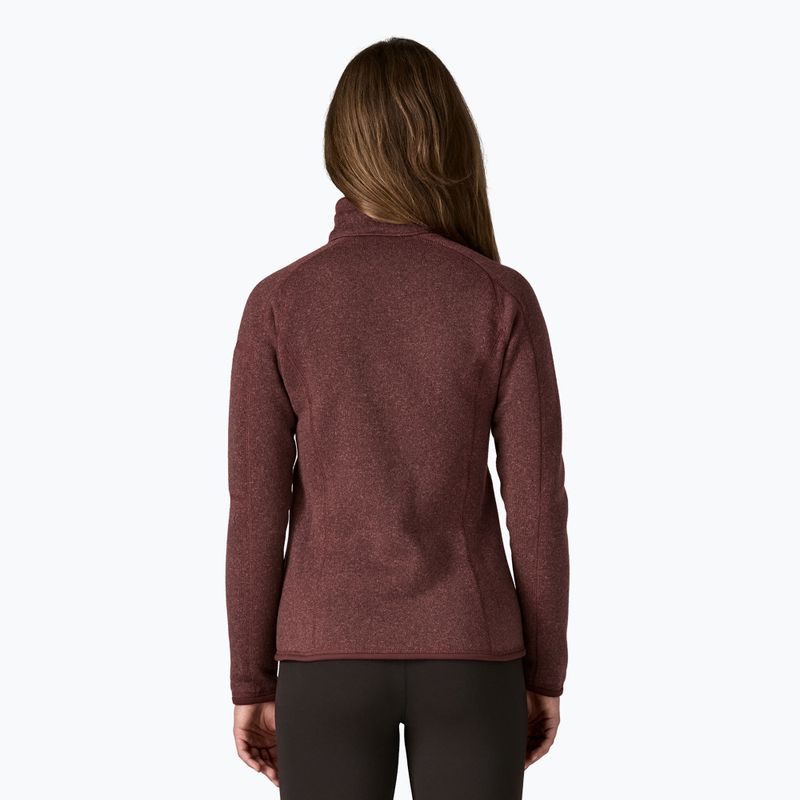 Női Patagonia Better Sweater Fleece trekking pulóver sötét rubin színben 2