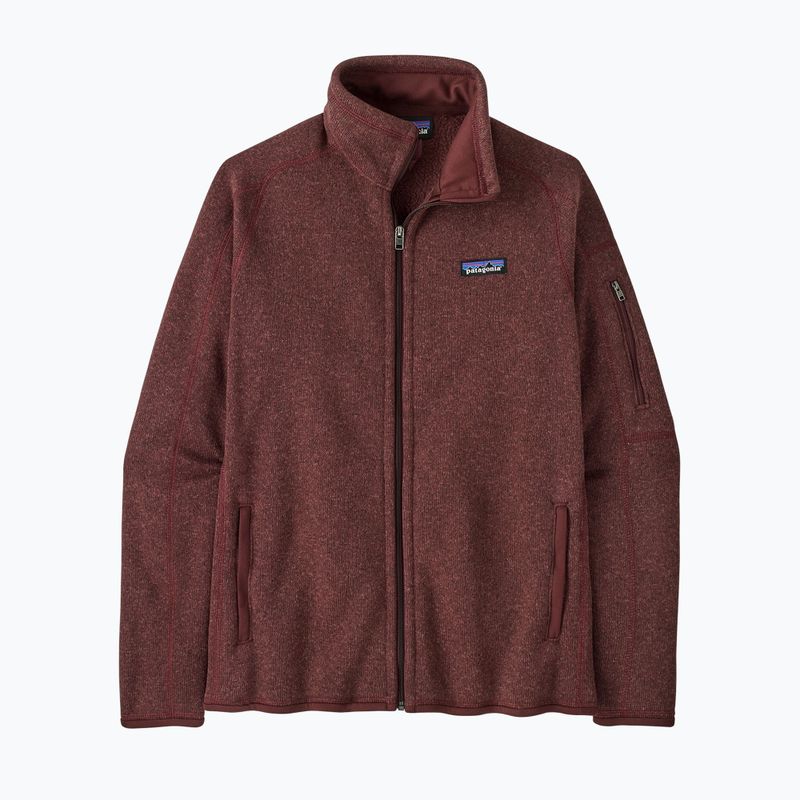 Női Patagonia Better Sweater Fleece trekking pulóver sötét rubin színben 3