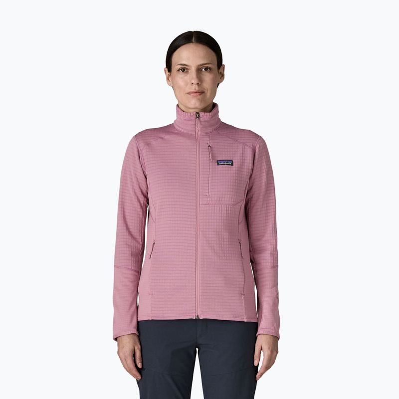 Női pulóver Patagonia R1 Hybrid light violet