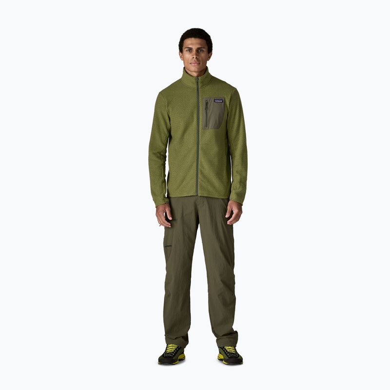 Férfi trekking pulóver Patagonia R1 Air caper green 2