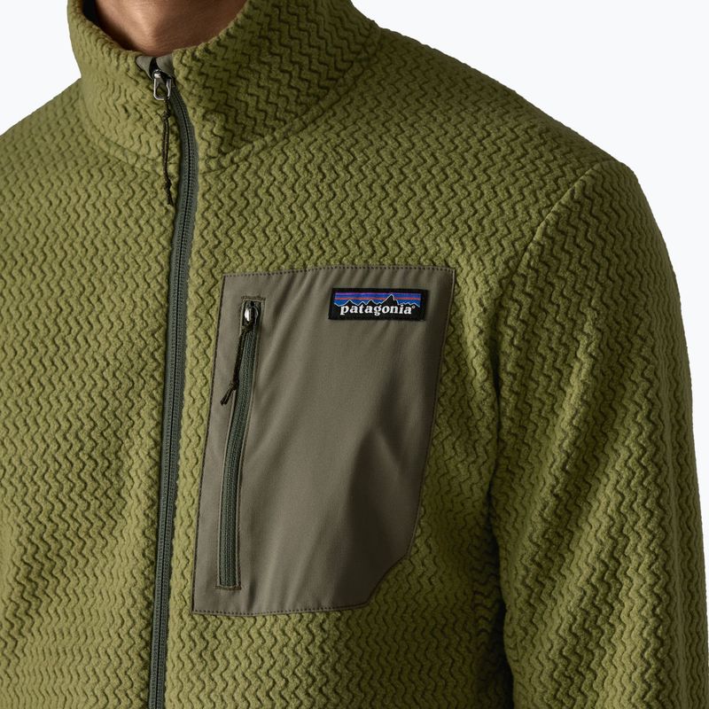 Férfi trekking pulóver Patagonia R1 Air caper green 6