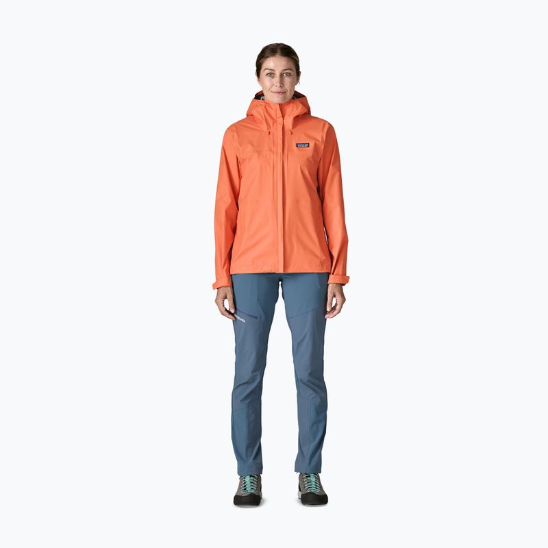 Női esőkabát Patagonia Torrentshell 3L Rain peach sorbet 2