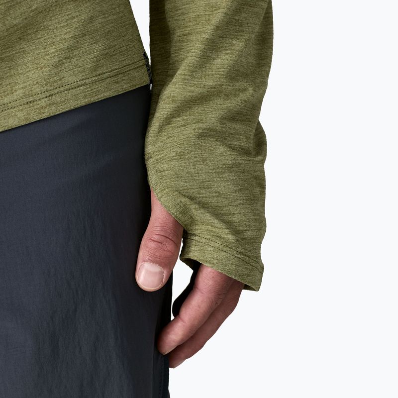 Férfi hosszú ujjú póló Patagonia Capilene Cool Sun caper green/buckhorn green x-dye 6