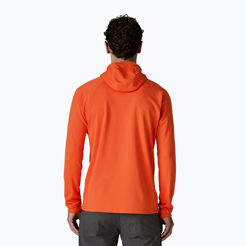 Férfi pulóver Patagonia R1 Ultralight Hoody coal orange 3
