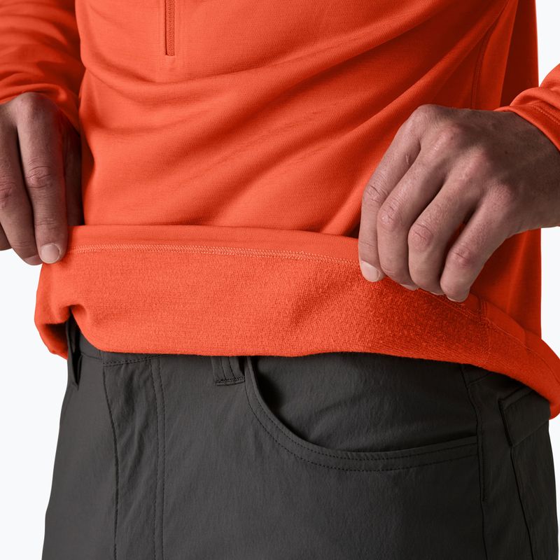 Férfi pulóver Patagonia R1 Ultralight Hoody coal orange 8