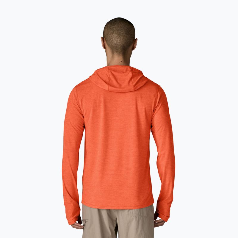 Férfi pulóver Patagonia Capilene Cool Sun Hoody coal orange/light coal orange x-dye 3