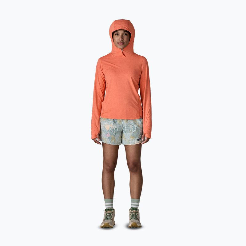 Női pulóver Patagonia Capilene Cool Sun Hoody mellow melon/peach sherbet x-dye 2