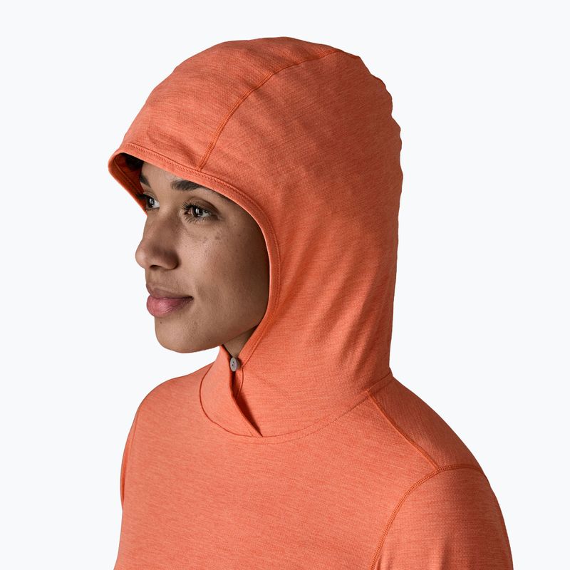 Női pulóver Patagonia Capilene Cool Sun Hoody mellow melon/peach sherbet x-dye 5