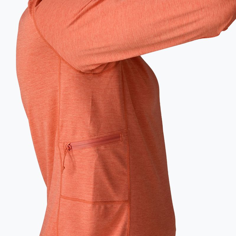 Női pulóver Patagonia Capilene Cool Sun Hoody mellow melon/peach sherbet x-dye 6