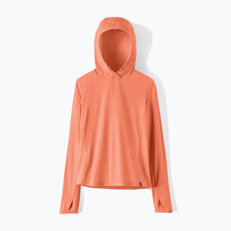 Női pulóver Patagonia Capilene Cool Sun Hoody mellow melon/peach sherbet x-dye 8
