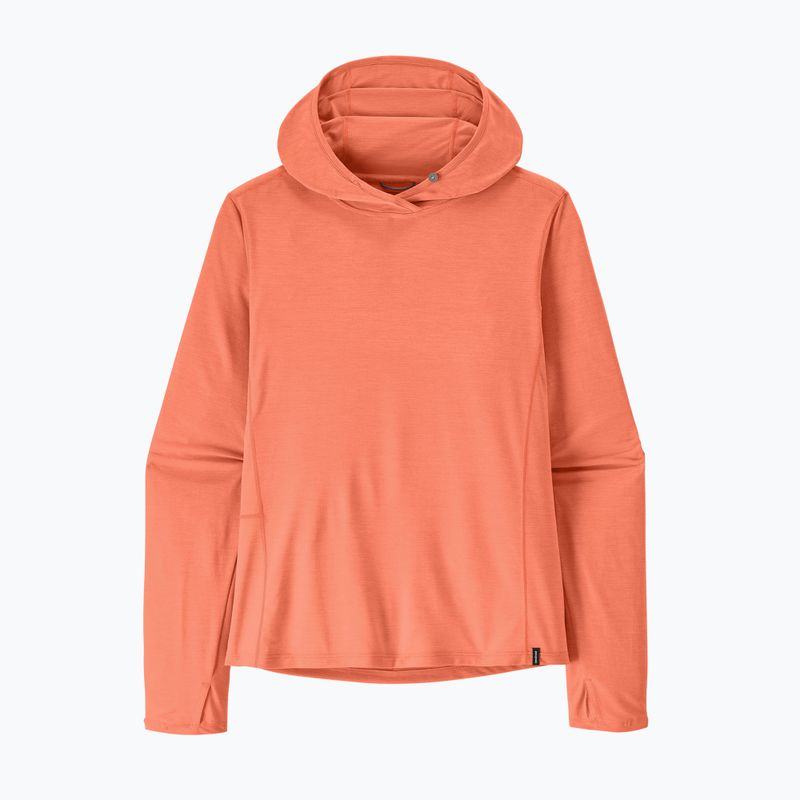 Női pulóver Patagonia Capilene Cool Sun Hoody mellow melon/peach sherbet x-dye 9