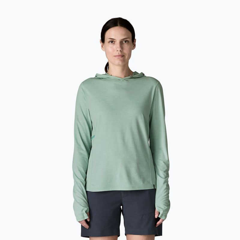 Női pulóver Patagonia Capilene Cool Sun Hoody thermal blue/thin ice x-dye