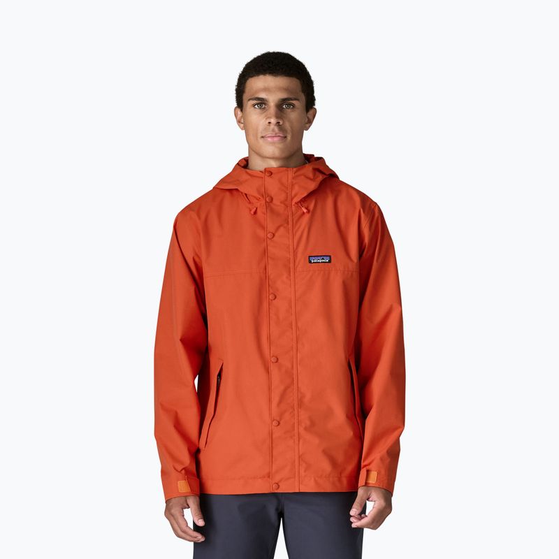 Férfi esőkabát Patagonia Outdoor Everyday Rain coal orange