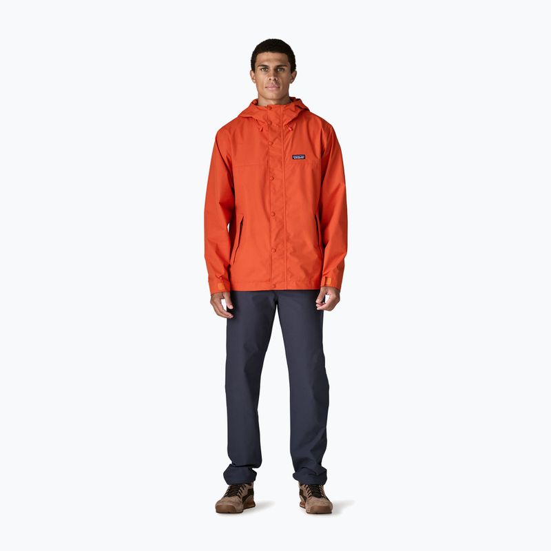 Férfi esőkabát Patagonia Outdoor Everyday Rain coal orange 2