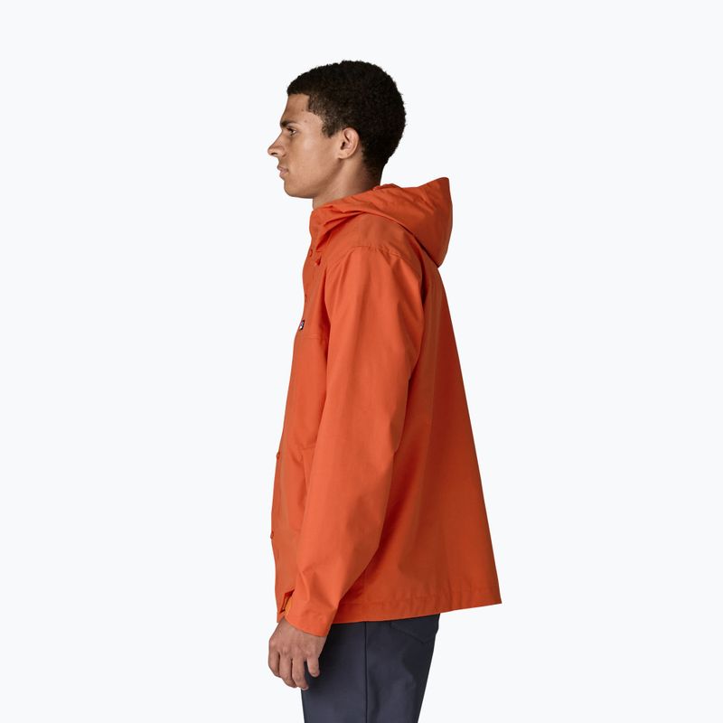 Férfi esőkabát Patagonia Outdoor Everyday Rain coal orange 4