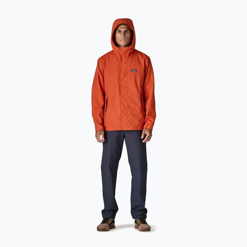 Férfi esőkabát Patagonia Outdoor Everyday Rain coal orange 5