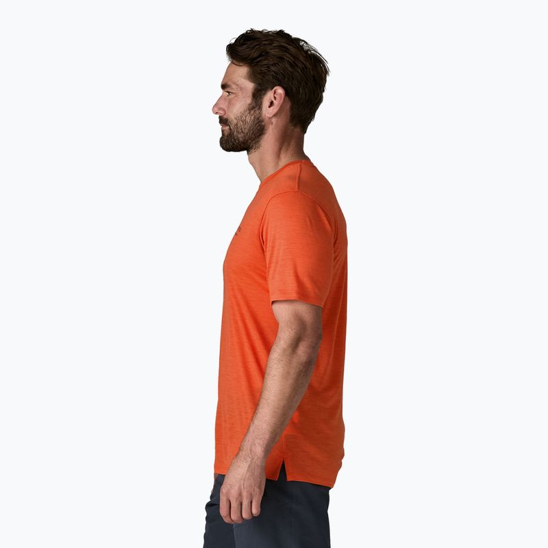 Férfi póló Patagonia Cap Cool Merino Blend Graphic Shirt heritage header/coal orange 2