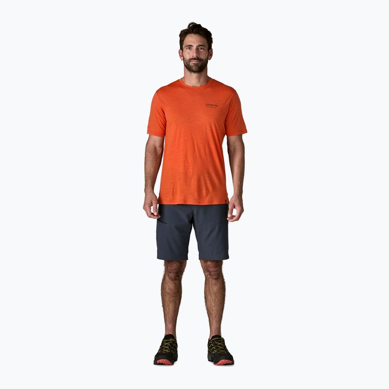 Férfi póló Patagonia Cap Cool Merino Blend Graphic Shirt heritage header/coal orange 4