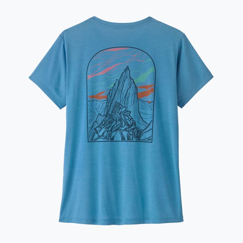 Női póló Patagonia Capilene Cool Daily - Cloud Crag shore blue/light shore blue x-dye