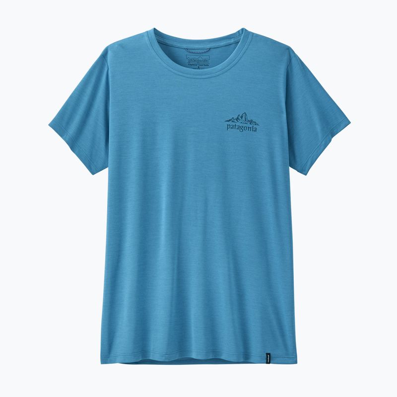 Női póló Patagonia Capilene Cool Daily - Cloud Crag shore blue/light shore blue x-dye