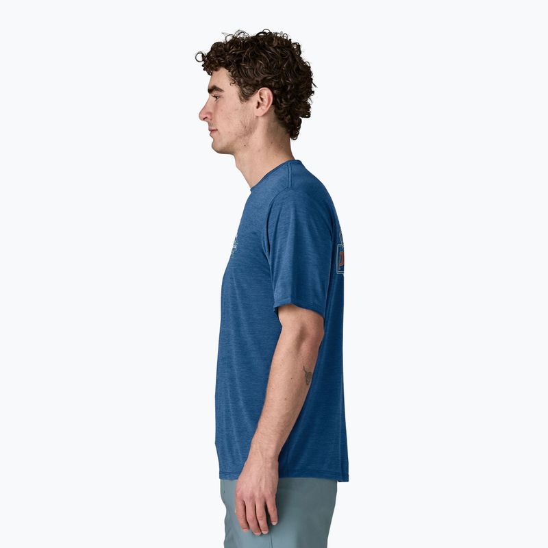 Férfi póló Patagonia Capilene Cool Daily - Great Waves clement blue/light clement blue x-dye 3