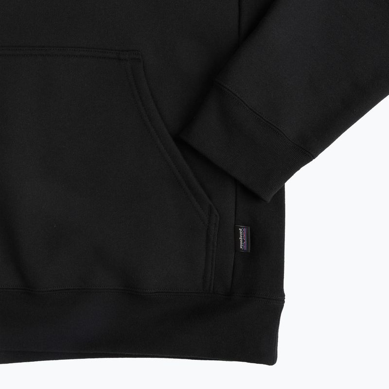 Férfi pulóver Patagonia '95 Oval Logo Uprisal Hoody Black: Kaleido 4