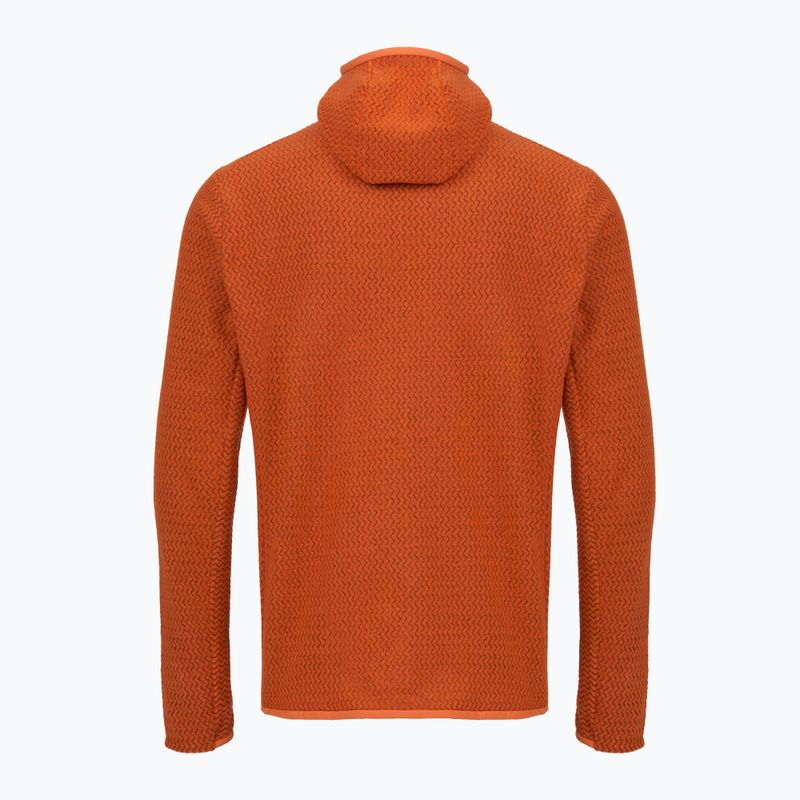 Férfi trekking pulóver Patagonia R1 Air Full Zip Hoody coal orange 2