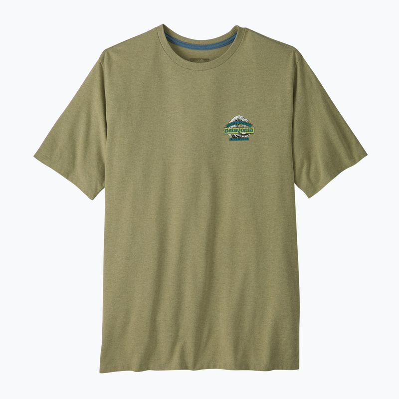 Férfi túrapóló Patagonia Great Waves Responsibili Tee gumtree green