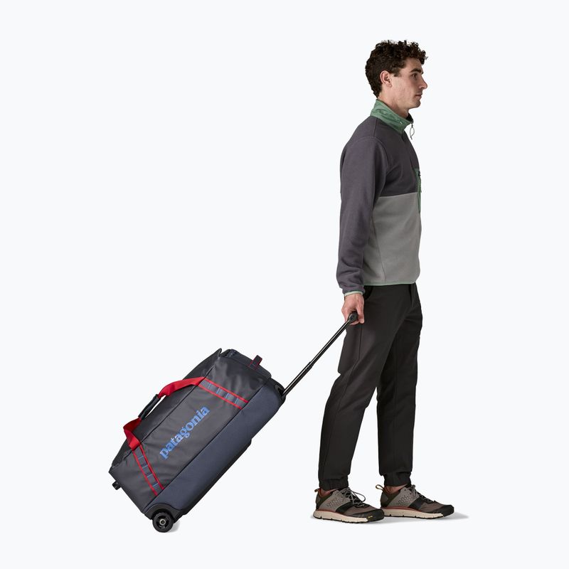 Patagonia Black Hole gurulós utazótáska 70 l smolder blue/amanita red 5