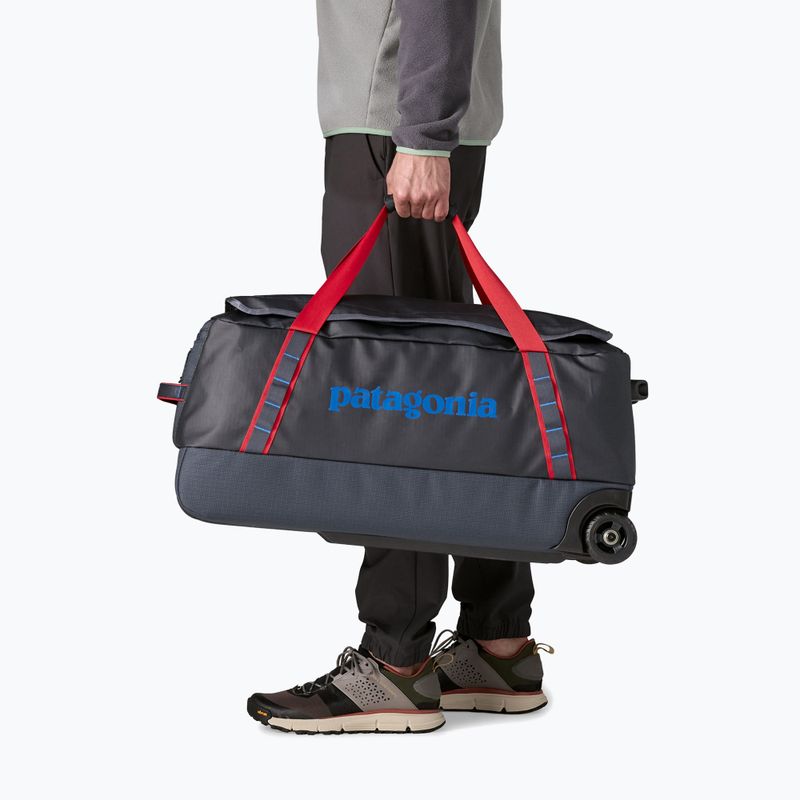 Patagonia Black Hole gurulós utazótáska 70 l smolder blue/amanita red 6