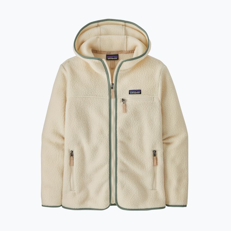 Női Patagonia Retro Pile Hoody polár pulóver természetes színben, ellwood zölddel 4