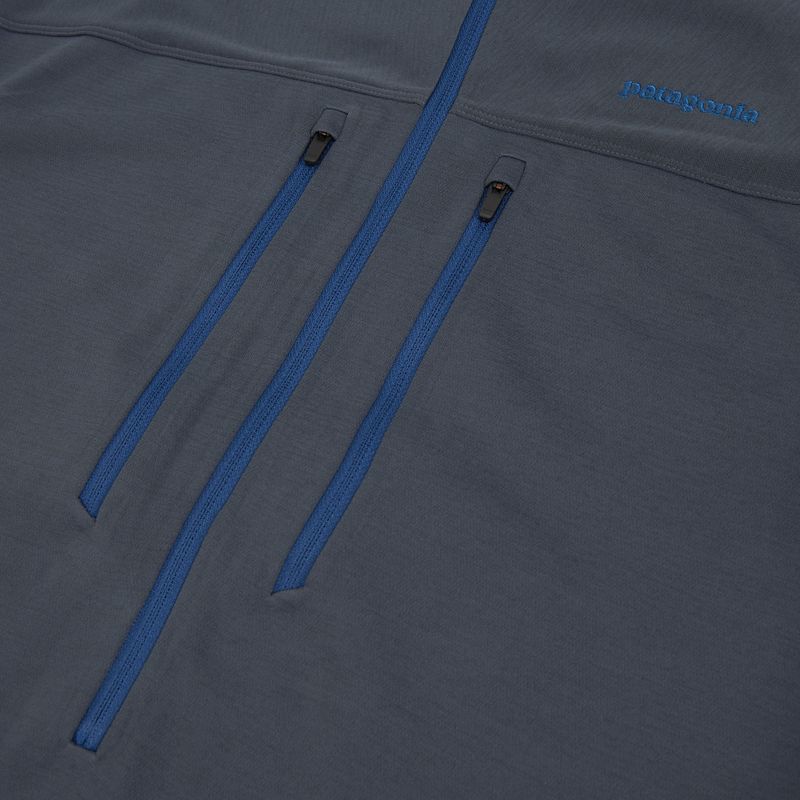 Férfi pulóver Patagonia R1 Ultralight Hoody smolder blue 11