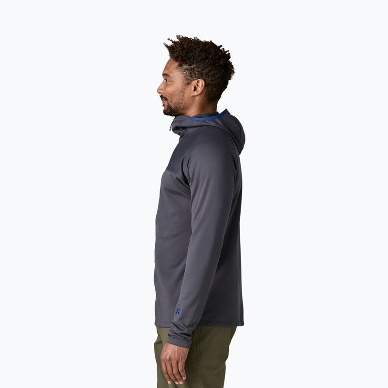Férfi pulóver Patagonia R1 Ultralight Hoody smolder blue 4
