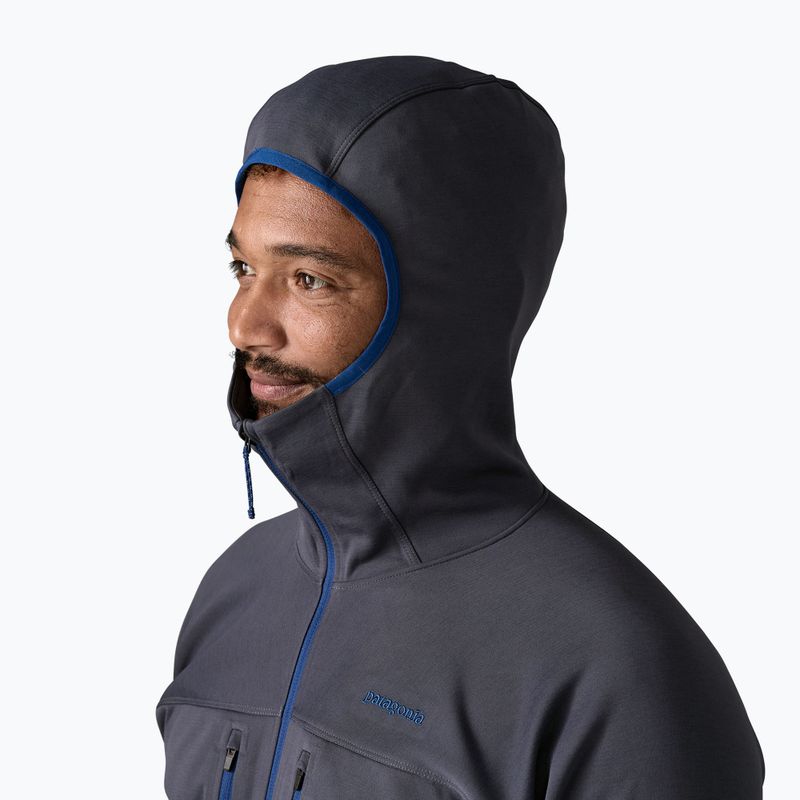 Férfi pulóver Patagonia R1 Ultralight Hoody smolder blue 5