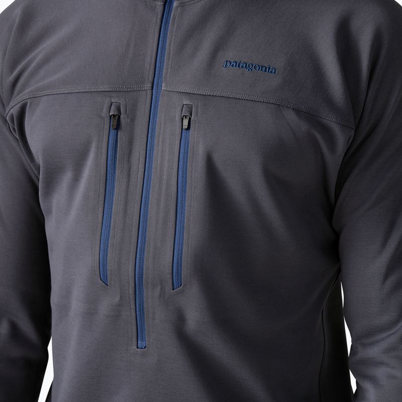Férfi pulóver Patagonia R1 Ultralight Hoody smolder blue 7