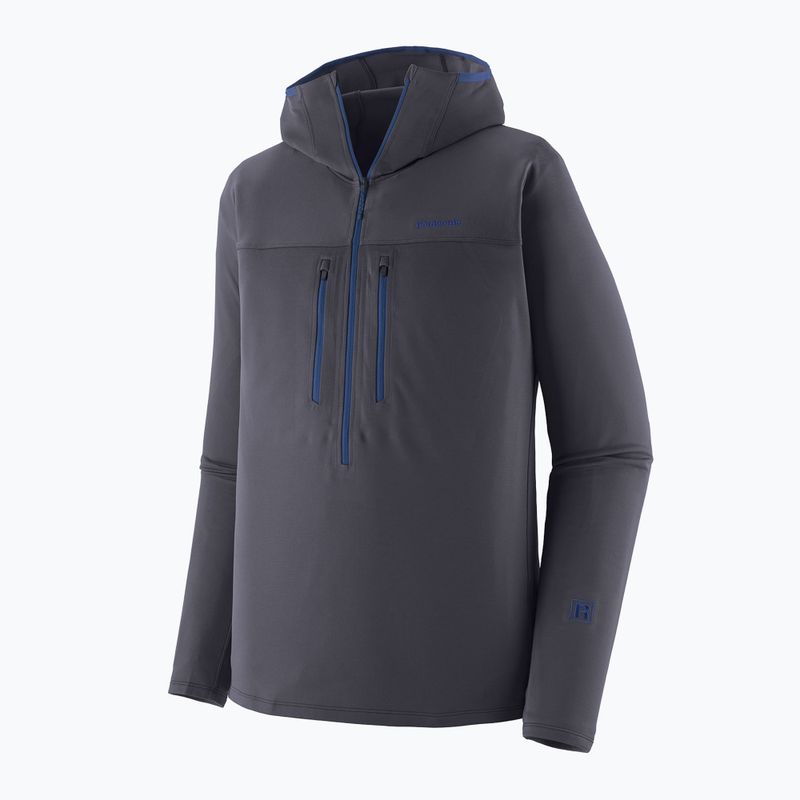 Férfi pulóver Patagonia R1 Ultralight Hoody smolder blue