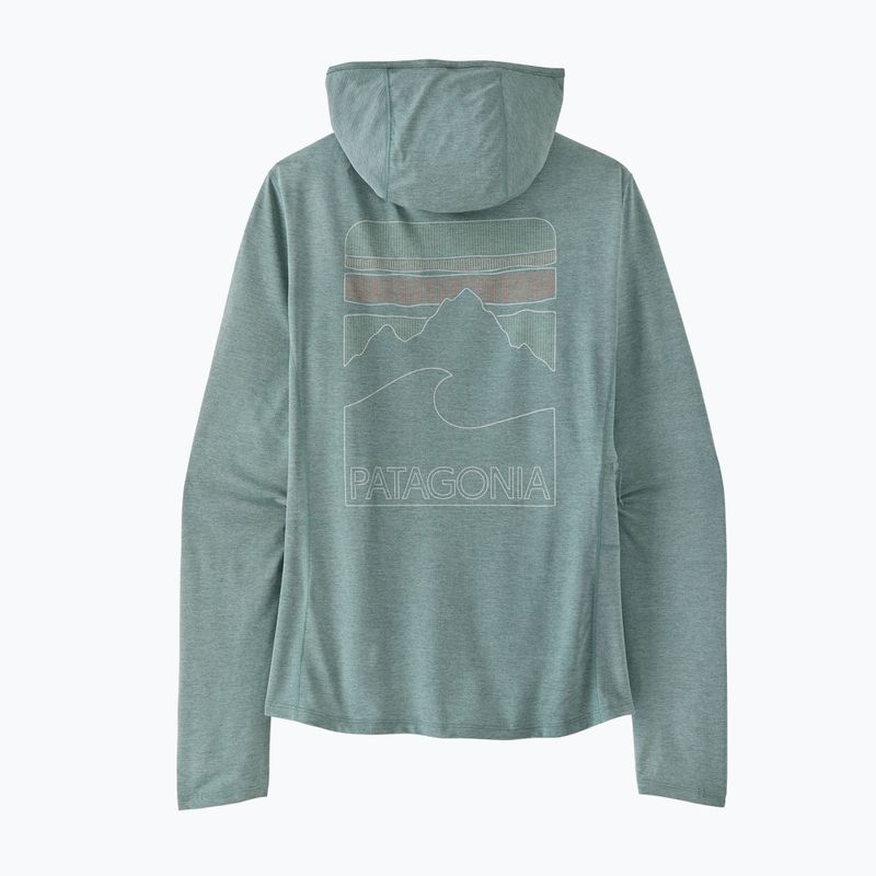 Női pulóver Patagonia Capilene Cool Sun Hoody nouveau green/blue sage x-dye 7