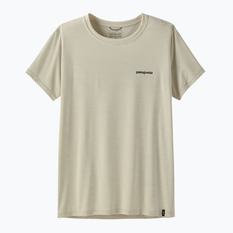 Női póló Patagonia Capilene Cool Daily Shirt - Boardshort Logo dyno white 5