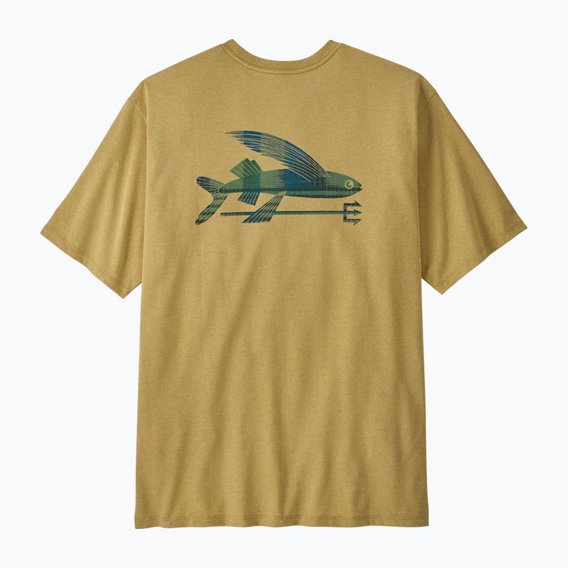 Férfi póló Patagonia Flying Fish Responsibili Tee limestone yellow/heritage fitz 5