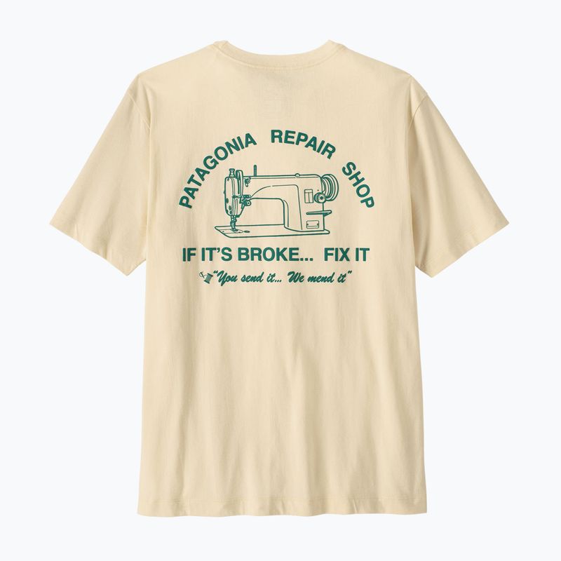 Férfi póló Patagonia Repair Shop undyed natural 2