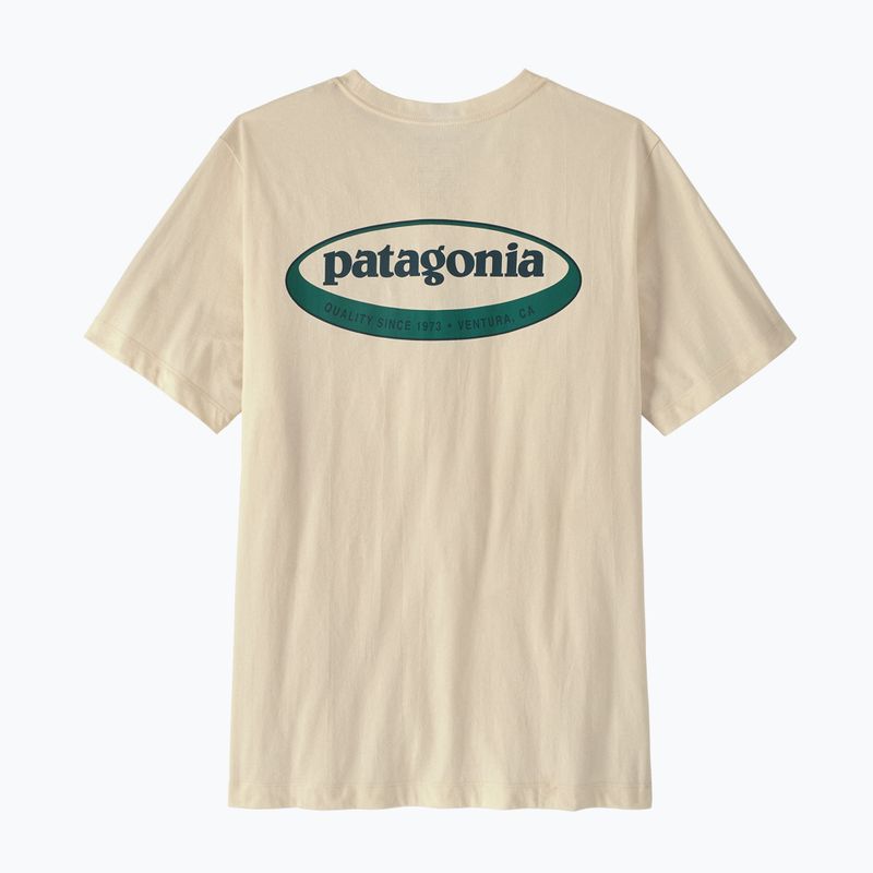 Férfi póló Patagonia '95 Oval Logo undyed natural 2