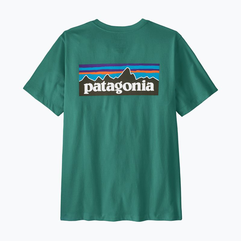 Férfi póló Patagonia P-6 Logo gem green 5