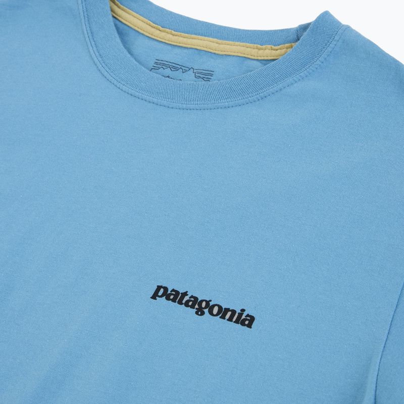 Férfi póló Patagonia P-6 Shore blue logo 3